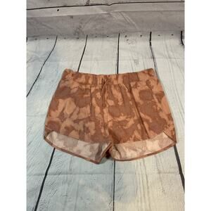 The North Face Coral Tie-Dye Running Shorts Size Large Elastic Waist Activewear